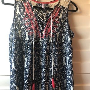 boho sleeveless top